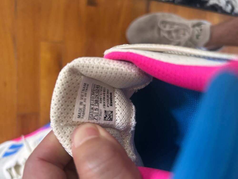Reebok Nano X Women's Training Shoes in White Proud Pink Blue - Picture 7 of 7